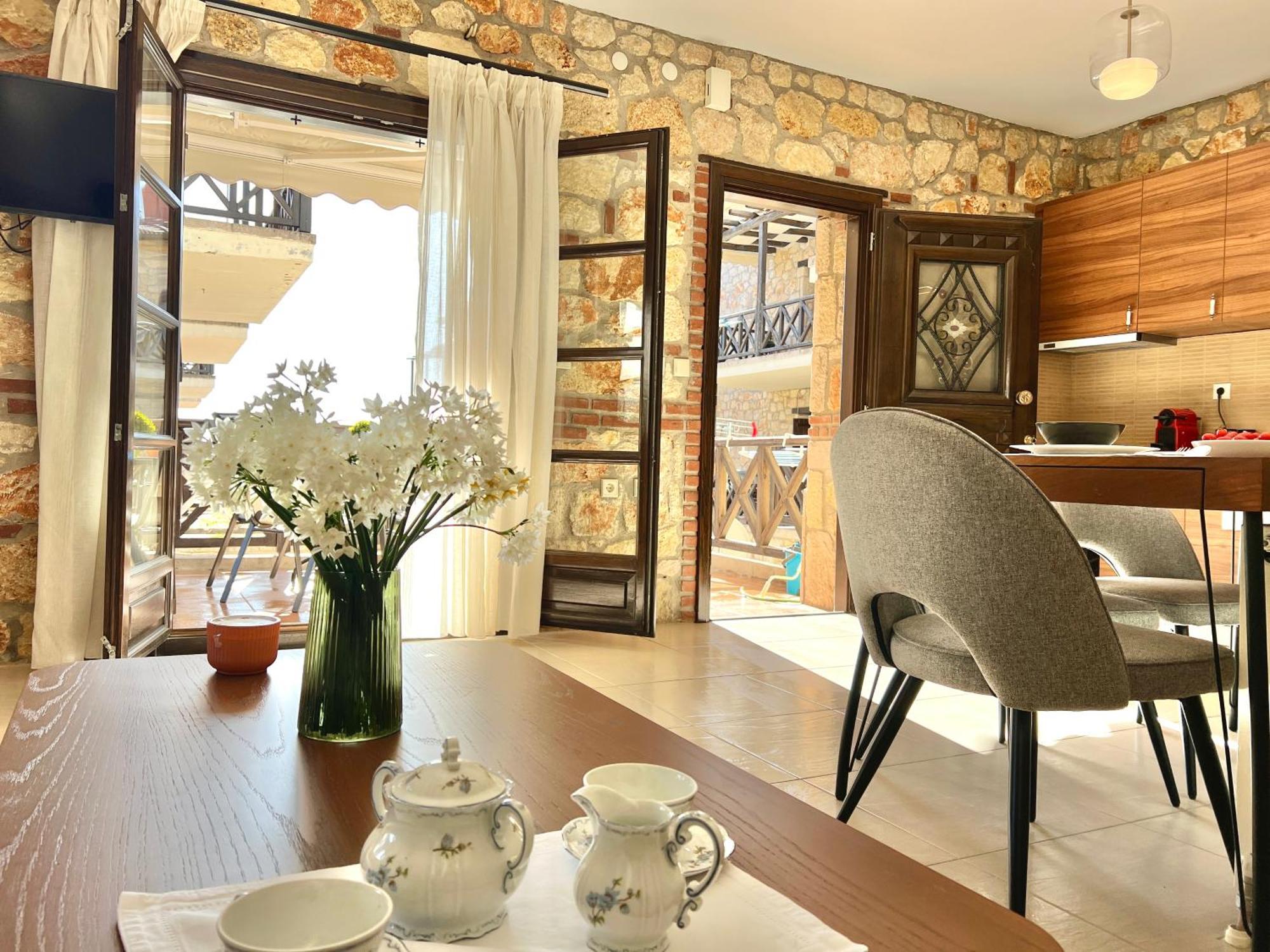 Boutique Stone House Pensionat Psakoudia Exteriör bild